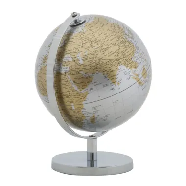 GLOBUS Srebrny Nowy 20X28 cm
